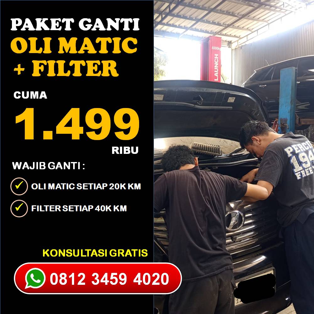 Biaya Jasa Ganti Oli Mobil Matic di Bengkel Jakarta Terjangkau