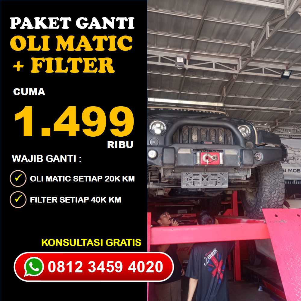 Cek Berkala Bengkel Spesialis Mobil Matic Jakarta Hasil Mantap