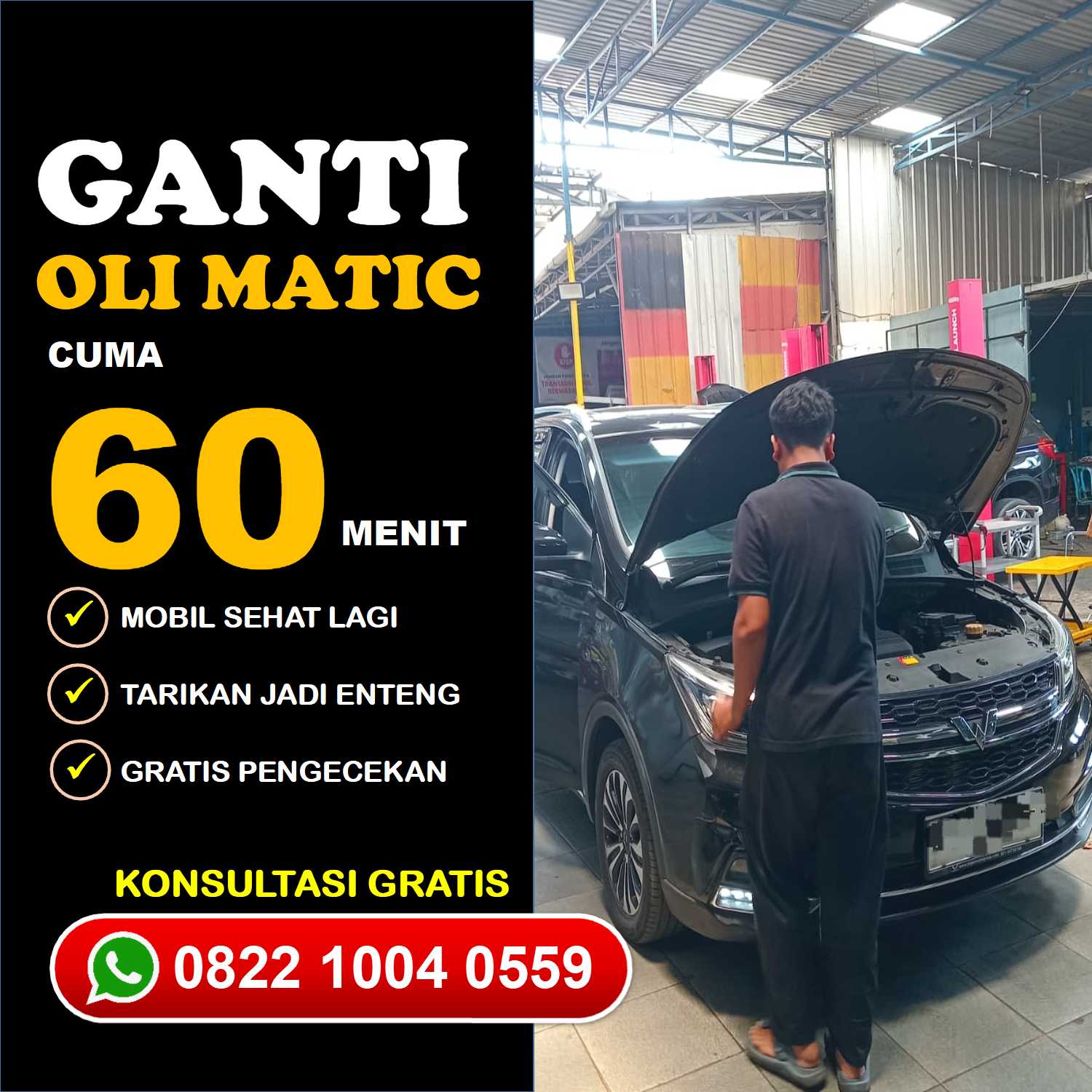 Servis Bergaransi Bengkel Spesialis Mobil Mitsubishi Matic Tangerang Selatan