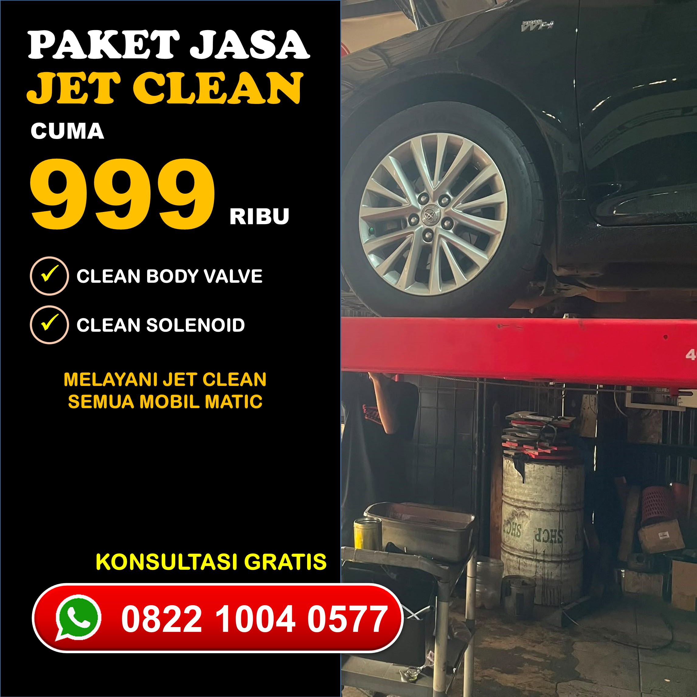 Kenyamanan Utama Bengkel Kaki Kaki Mobil Matic Bandung Sangat Presisi