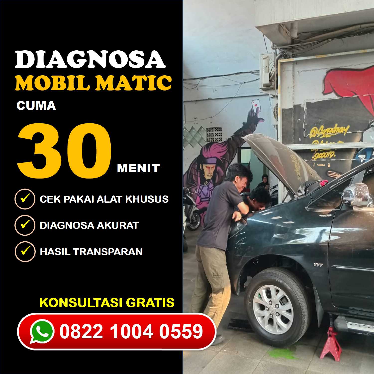 Bebas Mobil Nyangkut Jasa Overhaul Mobil Avanza Matic Tangerang Selatan Cepat