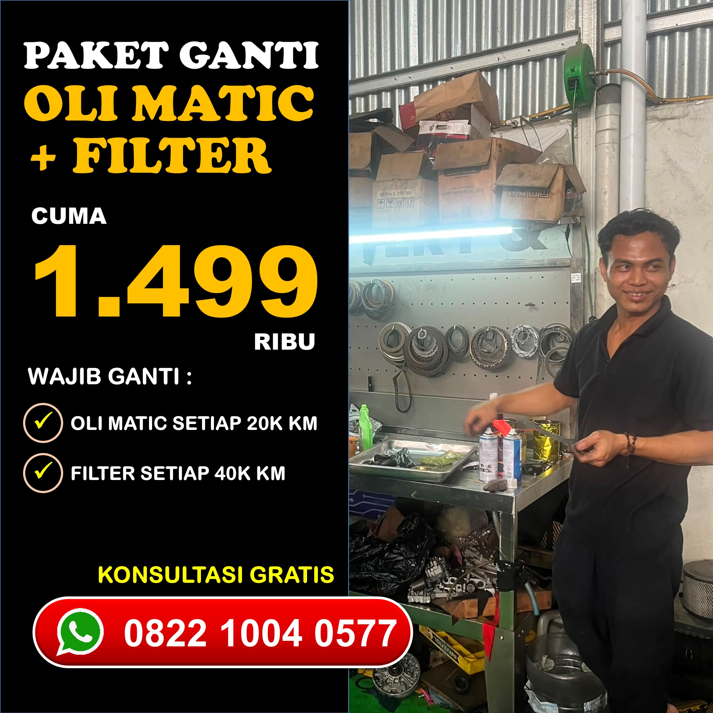 Jaminan Mutu Bengkel Ganti Oli Matic Terdekat Stabil Bebas Slip