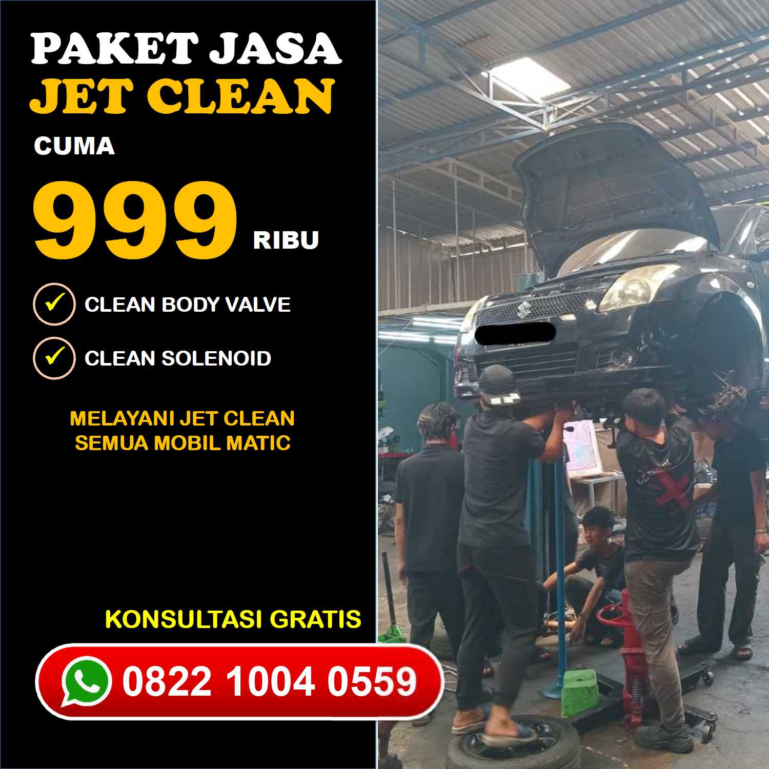 Biaya Hemat Bengkel Mobil Datsun Matic Tangerang Selatan Pas