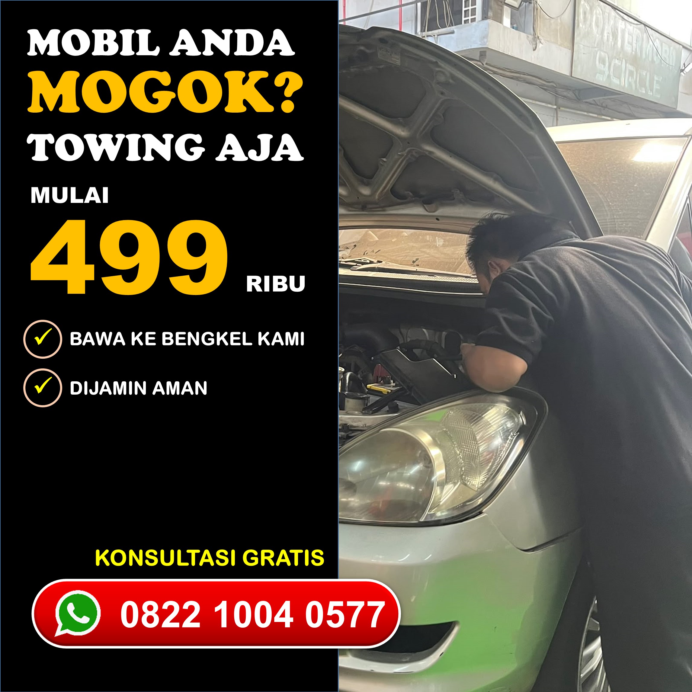 Tarikan Jos Bengkel Mobil Mitsubishi Matic Bandung Siap
